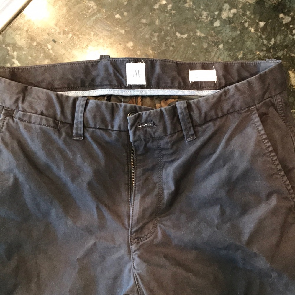 Men’s Flannel lined flat front chinos